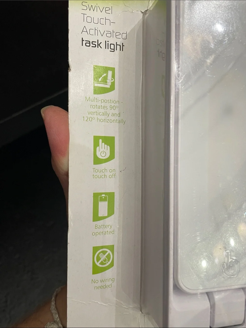 Energizer White LED Swivel Touch-Activated Task Light